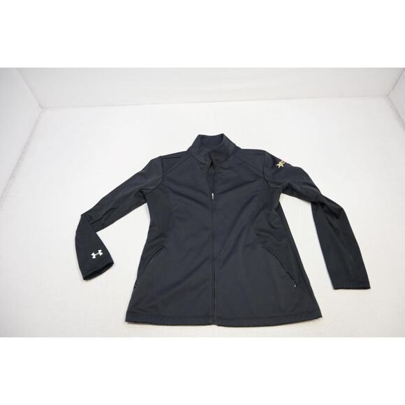 Under Armour SoftShell Jacket Rockstar Energy Windbreaker Full Zip Womens Large - Picture 5 of 12